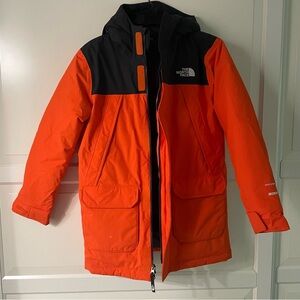 The North Face Boys' McMurdo dryvent 600 Orange Hooded Coat Jacket nbnn